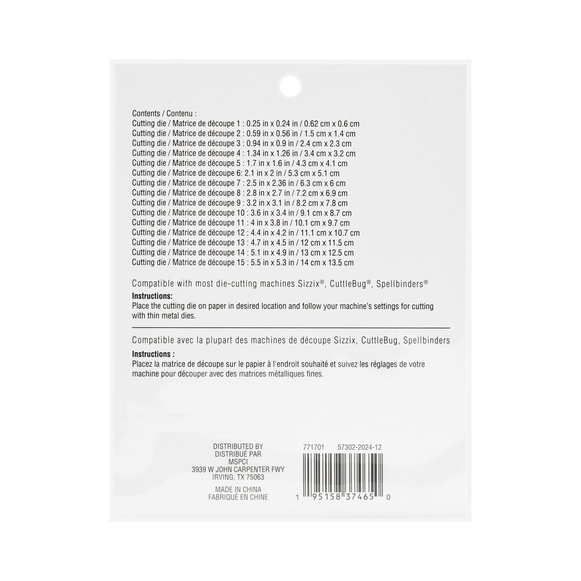 6 Pack: Star Cutting Die Set by Recollections™